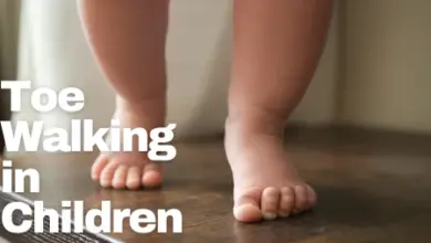 Child walking on toes
