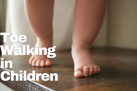 Child walking on toes