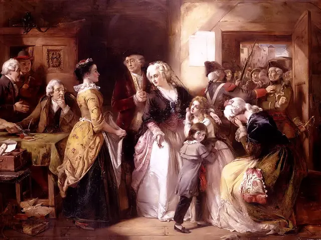 Marie antoinette in court scene