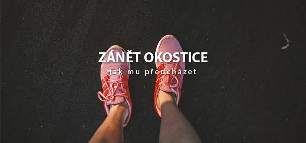 Running shoes on asphalt