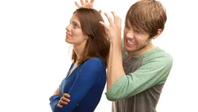 Man and woman arguing