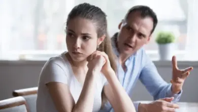 Man arguing with woman