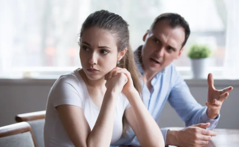 Man arguing with woman