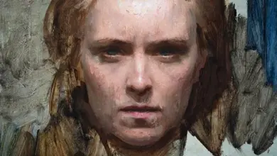 Pensive woman portrait