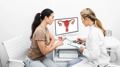 Woman doctor consultation